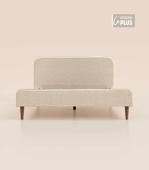 Lit Scandi Plus — Beige (lit scandinave beige boucle)