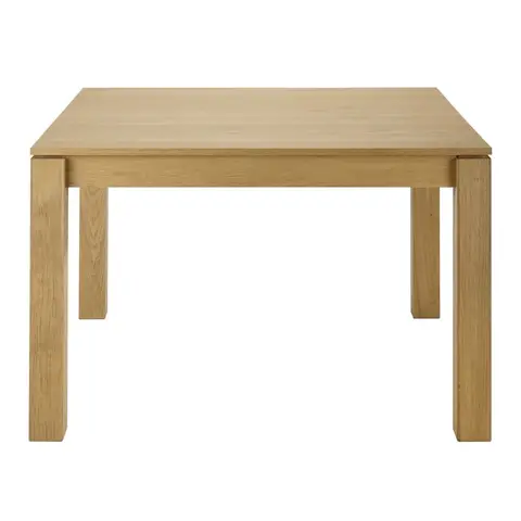 Table à manger extensible en bois de chêne et placage chêne, L120/180 cm