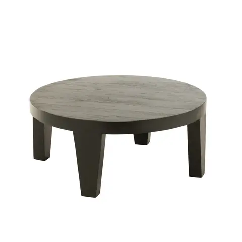 Table basse ronde en bois de manguier