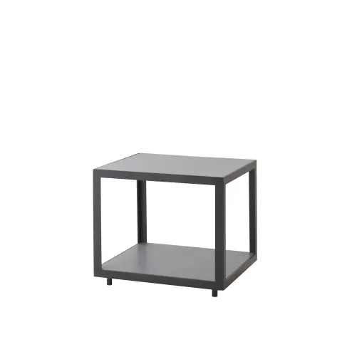Table d'appoint Level Light grey céramique-lave gris