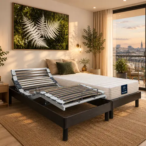 Matelas pour lit électrique 70x190 cm latex ferme Dunlopillo Lavande 2