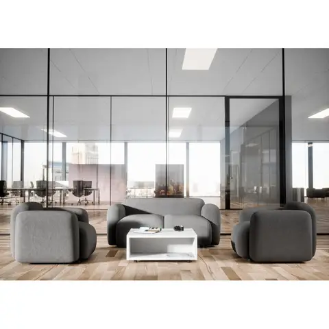 Table basse carrée Pryska — Blanc