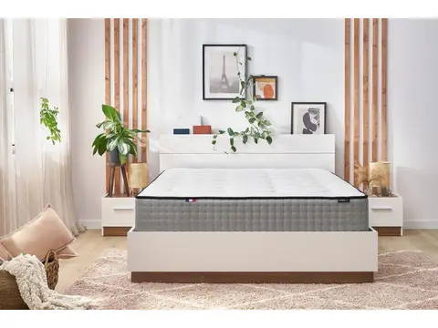 Matelas CAPUCINE 30 cm 672 ressorts ensachés + mémoire de forme