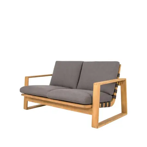 Canapé Endless Soft 2 places, teak Cane-Line AirTouch grey