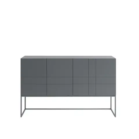 Kilt Light 137 table d'appoint storm grey, 3 portes