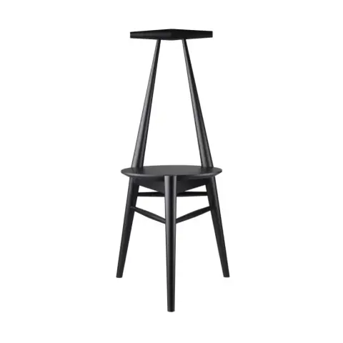 Chaise Anker J157 Oak black lacquered