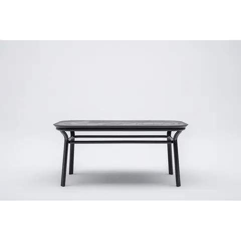 Table basse moderne rectangulaire noire Paul Noir — Noir