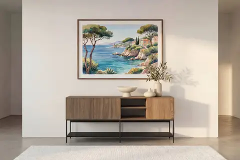 Tia - Buffet Chêne clair 180 cm x 40 cm x 80 cm
