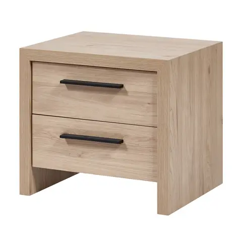 Chevet contemporain chêne clair Violetta Chêne clair — Chêne clair