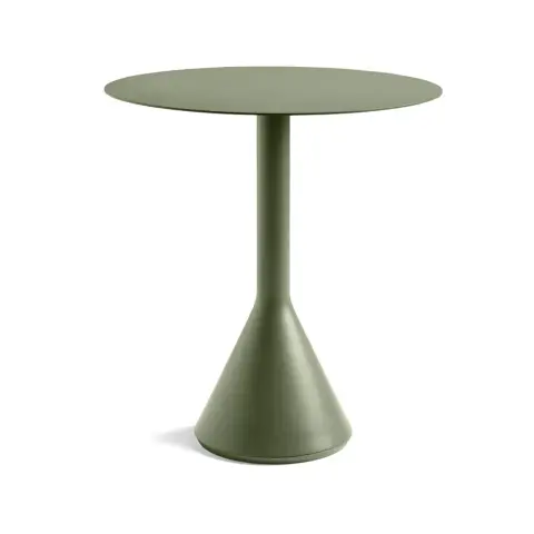 Table à café ronde Palissade Cone Olive, ø70