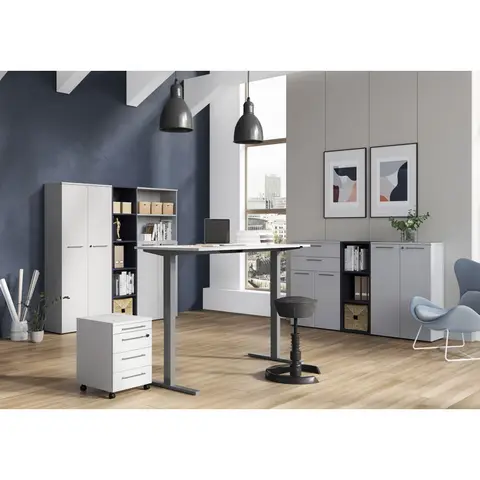 Ensemble de bureau moderne Hacienda Gris — Gris