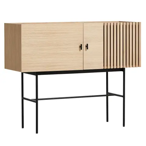 Table d'appoint Array, chêne pigmenté blanc
