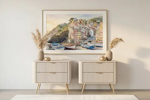 Lot Joudy - Table De Chevet Beige 63 cm x 38 cm x 55 cm