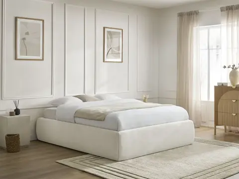 Sommier coffre INERA lisse beige