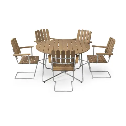 Ensemble Salle à Manger Grythyttan en chêne 9A Ø + 5x A2