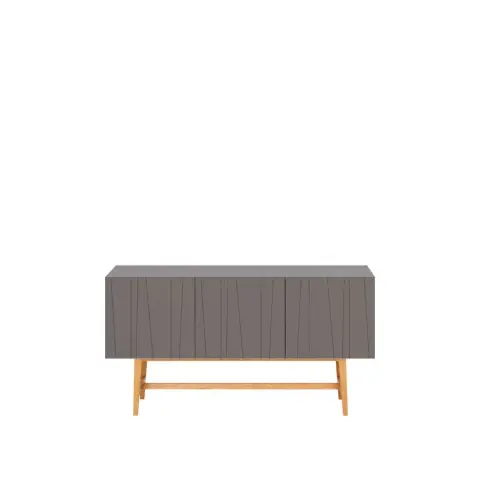 Vass 40 135 table d'appoint storm grey, chêne blanc p2 support