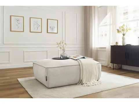 Pouf BOHEME chiné beige