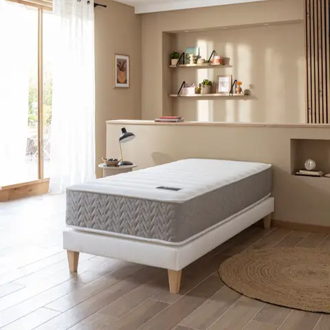 Matelas Ressorts Ensachés & Mémoire de forme 90x190 cm - L'Envie