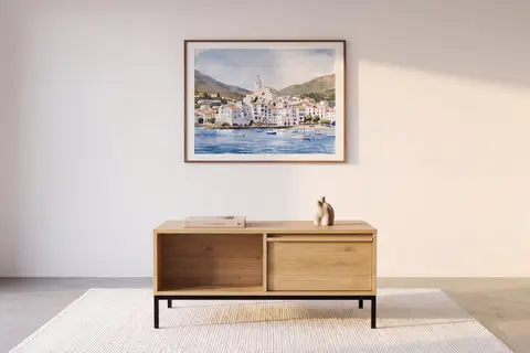 Accra - Table Basse Chêne clair 100 cm x 60 cm x 45 cm