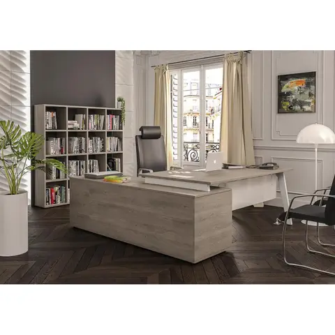 Bureau de direction sur crédence Centurion Chêne — Chêne clair