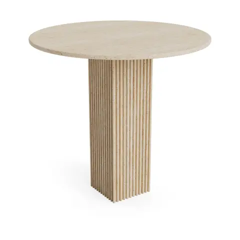 Table à manger Soho Beige, Ø