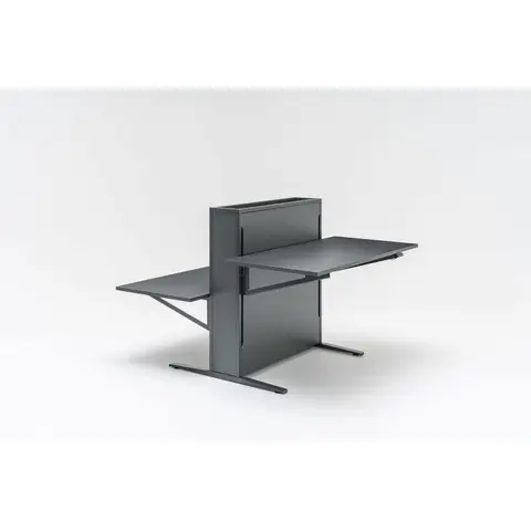 Bureau bench réglable en hauteur moderne Alexis Anthracite — Anthracite