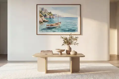 Aria - Table Basse Chêne clair 100 cm x 60 cm x 42 cm