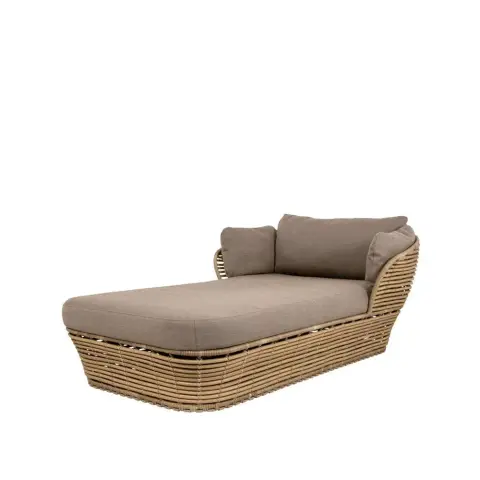 Lit de jour Basket Taupe, Cane-Line weave