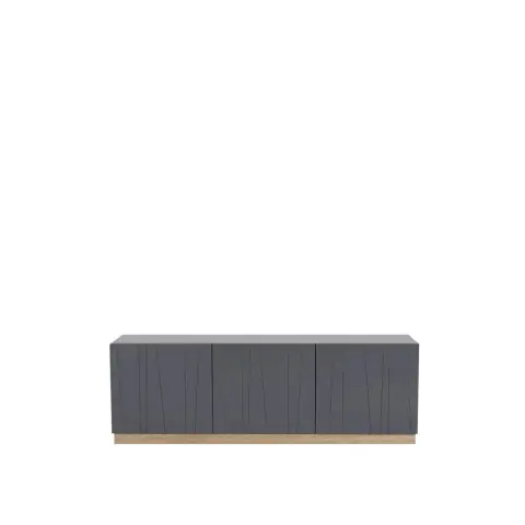 Vass 40 135 table d'appoint Storm grey, chêne blanc p2 base