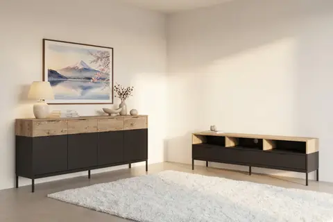 Ensemble meuble Eline - Ensemble Buffet & TV 180 cm x 40 cm x 82 cm