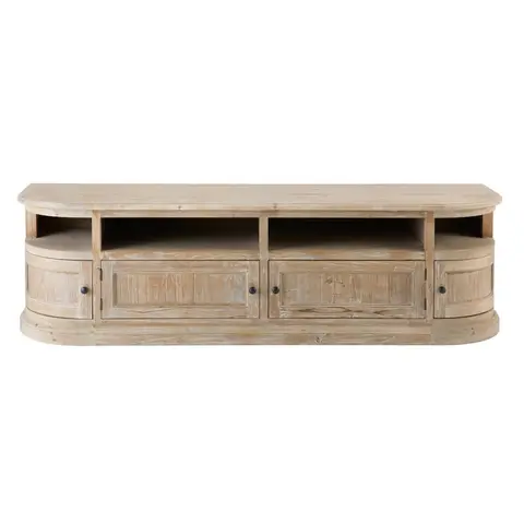 Meuble TV en bois de pin recyclé, L180 cm