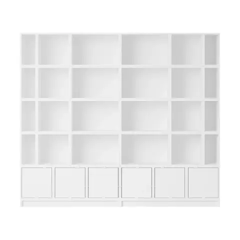Système de rangement Stacked Bookcase Configuration 1 White