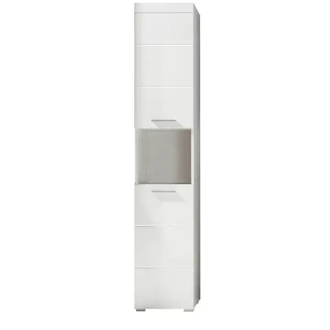 Colonne de salle de bain moderne 37 cm blanc brillant Savana Blanc brillant — Blanc brillant