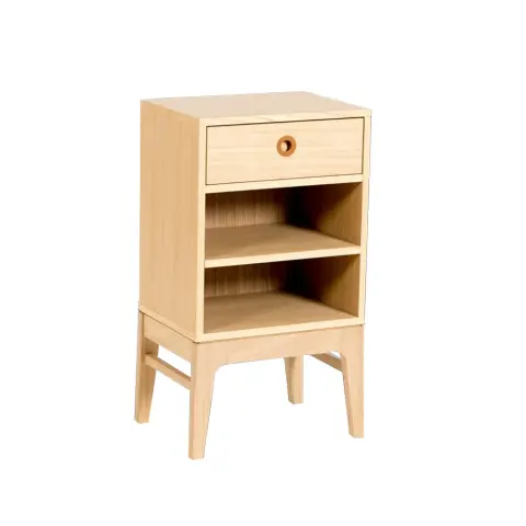 Höllviken table de chevet Chêne blanchi pigmenté, 1 tiroir