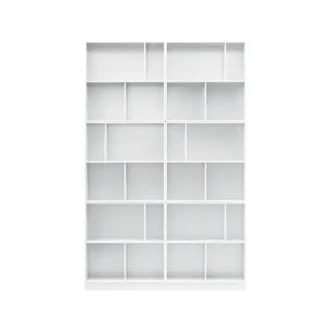 Étagère à livres Read new white 101, avec plinthe de 7 cm
