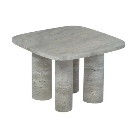 Table d'appoint Volos S Silver Travertine