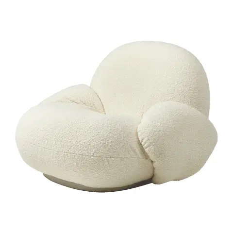 Fauteuil lounge avec accoudoirs Pacha Karakorum 001-pearl gold