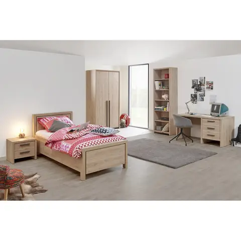 Chambre enfant contemporaine chêne clair Violetta Chêne clair — Chêne clair