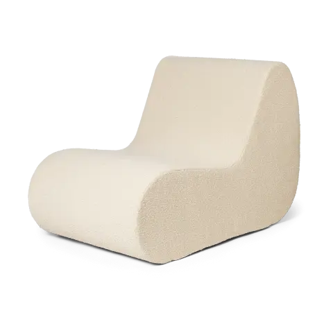 Canapé modulable Rouli center module pure bouclé Off-white