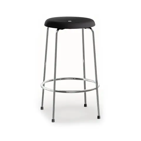 Tabouret de bar Base noir-chrome,
