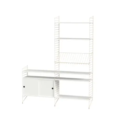 String salon blanc et beige - combinaison K