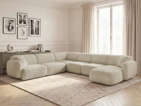 Canapé panoramique modulable ANDA beige