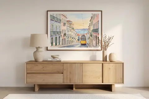 Arka - Meuble TV Chêne clair 180 cm x 45 cm x 55 cm