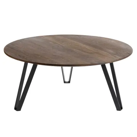 Table basse Space Ø Chêne fumé