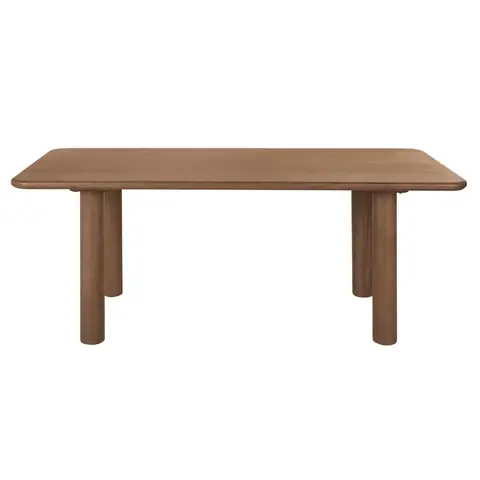 Table à manger en bois d'acacia massif marron 6 personnes L200