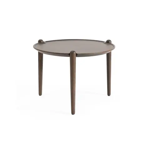 Table basse Aria Dark oak, Ø50x37 cm
