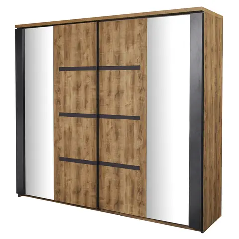 Armoire adulte style industriel marron foncé Octoline Marron foncé — Marron foncé