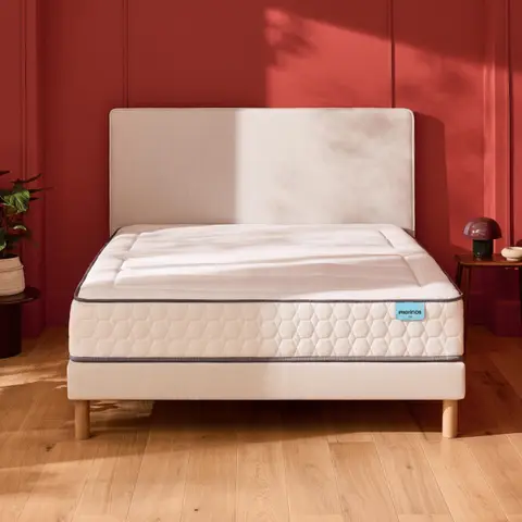 Ensemble Merinos Beauty Bed - 560 Ressorts ensachés + Sommier Confort Ferme