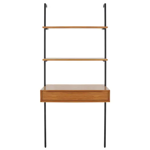 Etagère murale bureau vintage 1 tiroir