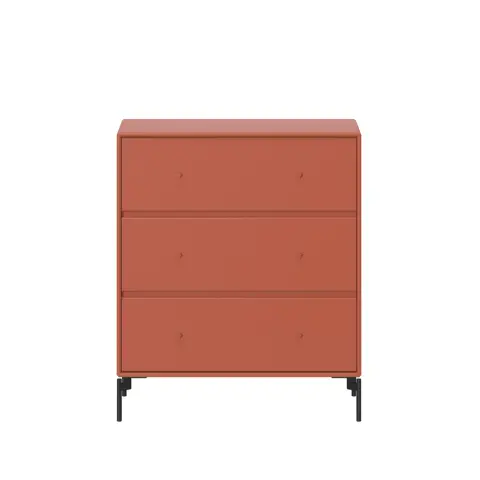 Commode Carry hokkaido 162, pieds noirs laqués